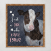 Just A Girl Who Who Loves Cows Quilt Blanket