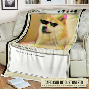 Kabosu Shiba Inu Mtg Card Soft Blanket