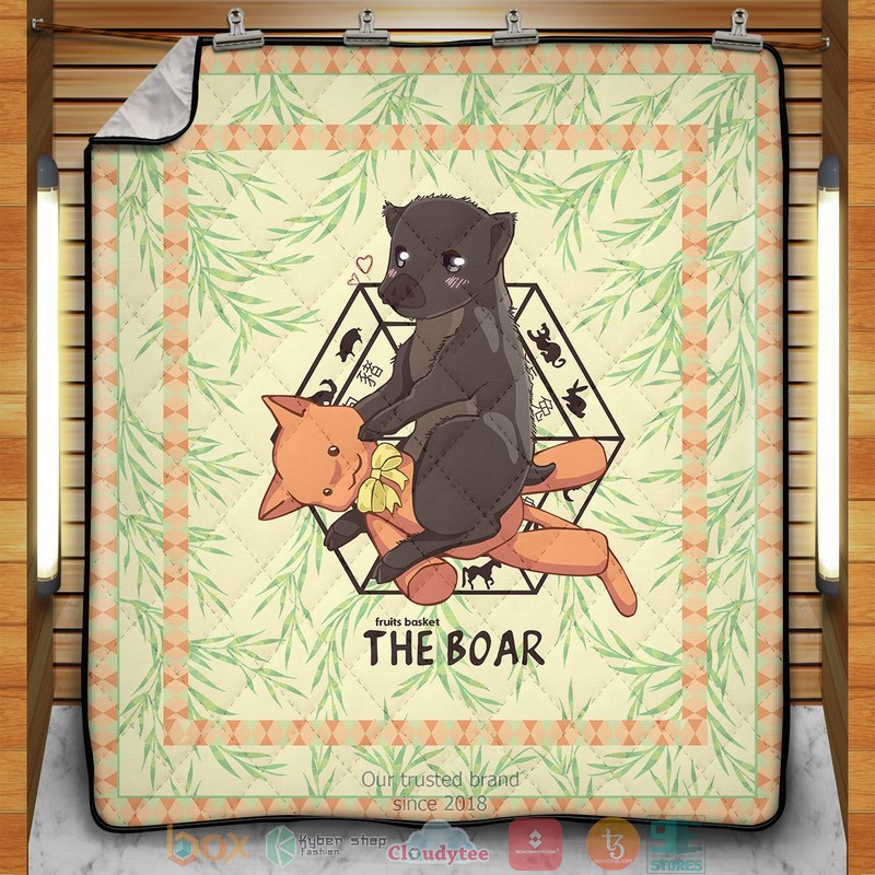 Kagura The Boar Quilt Blanket Kagura The Boar Quilt Blanket