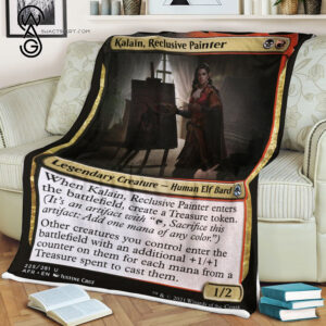 Kalain Reclusive Painter Game Magic The Gathering Blanket