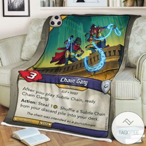 Kf Chain Gang Keyforge Fleece Blanket Tagotee