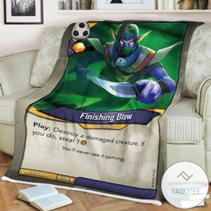 Kf Finishing Blow Keyforge Fleece Blanket