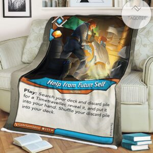 Kf Help From Future Self Fleece Blanket