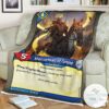 Kf Horseman Of Famine Keyforge Fleece Blanket