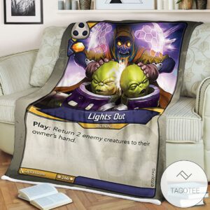 Kf Lights Out Keyforge Fleece Blanket