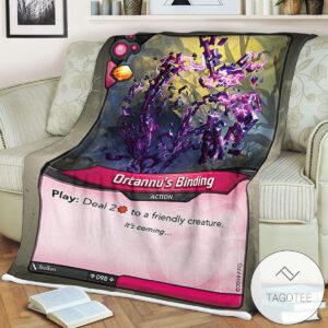 Kf Ortannus Binding Keyforge Fleece Blanket