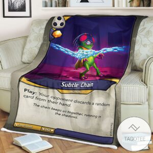 Kf Subtle Chain Keyforge Fleece Blanket