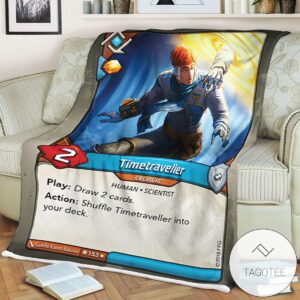 Kf Timetraveller Keyforge Fleece Blanket Tagotee