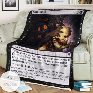 Khm 111 Skull Raid Mtg Game Magic The Gathering Blanket