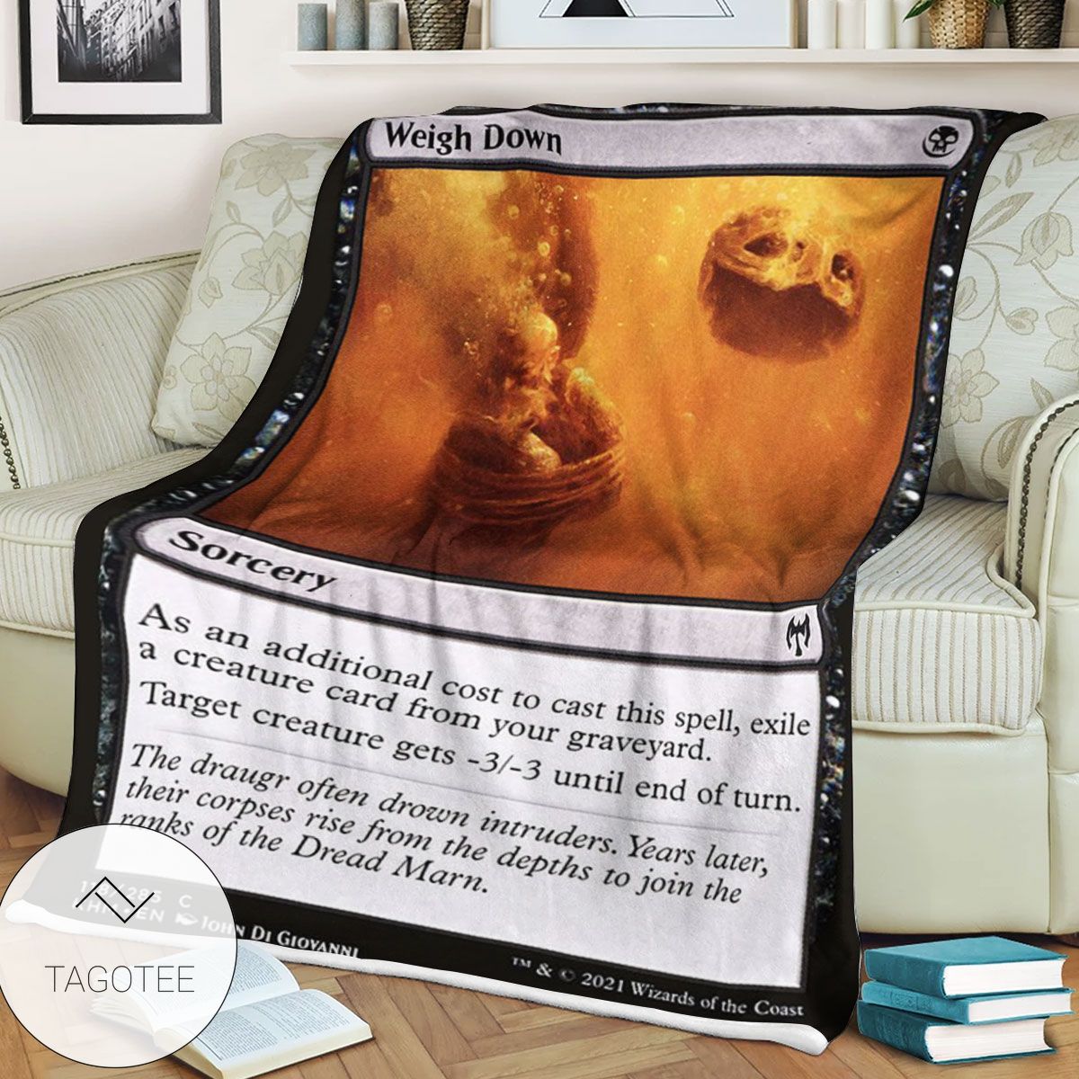 Khm 118 Weigh Down Mtg Game Magic The Gathering Blanket Khm 118 Weigh Down Mtg Game Magic The Gathering Blanket