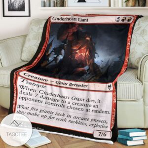 Khm 126 Cinderheart Giant Mtg Game Magic The Gathering Blanket