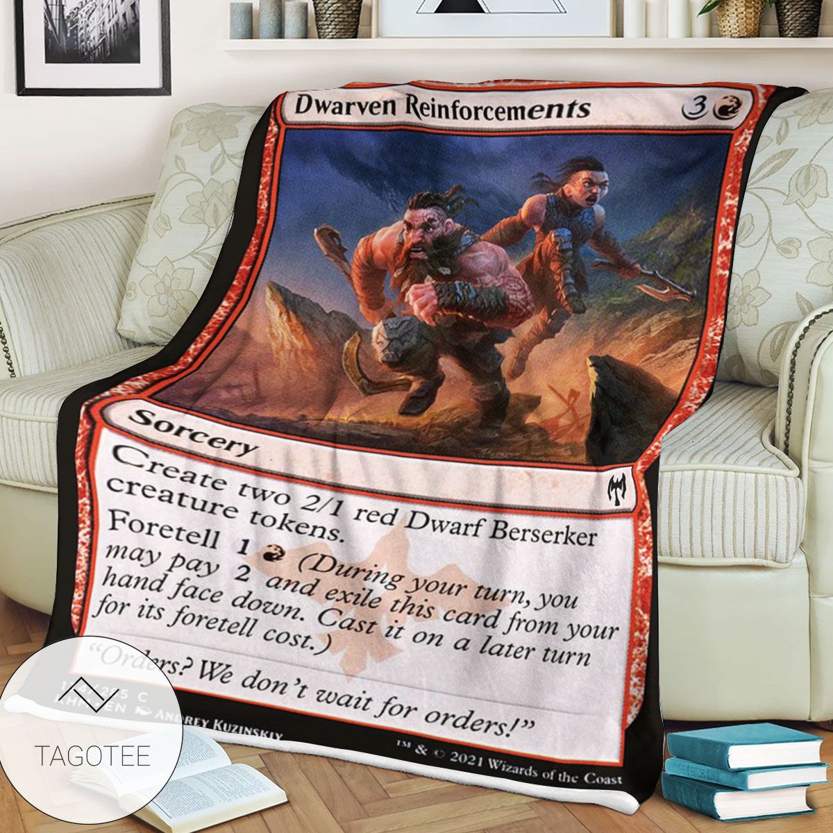 Khm 134 Dwarven Reinforcements Mtg Game Magic The Gathering Blanket Khm 134 Dwarven Reinforcements Mtg Game Magic The Gathering Blanket