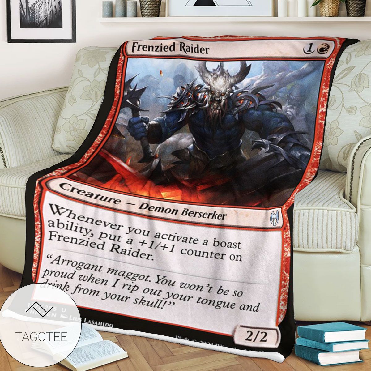 Khm 137 Frenzied Raider Mtg Game Magic The Gathering Blanket Khm 137 Frenzied Raider Mtg Game Magic The Gathering Blanket