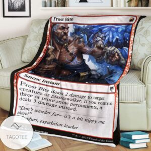 Khm 138 Frost Bite Mtg Game Magic The Gathering Blanket