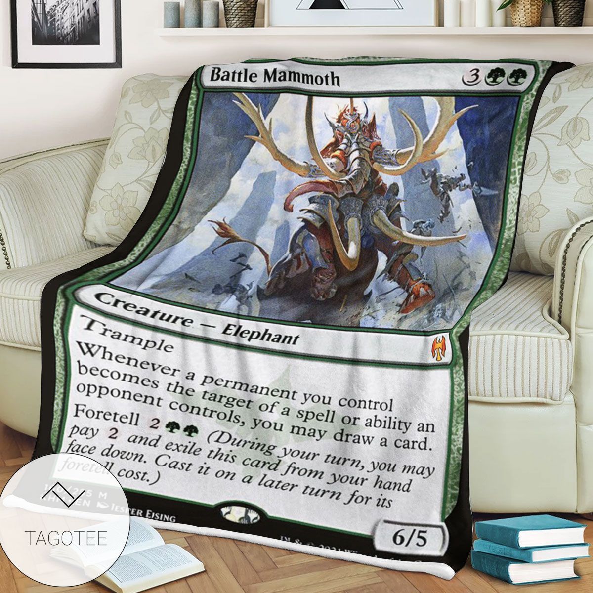Khm 160 Battle Mammoth Mtg Game Magic The Gathering Blanket Khm 160 Battle Mammoth Mtg Game Magic The Gathering Blanket
