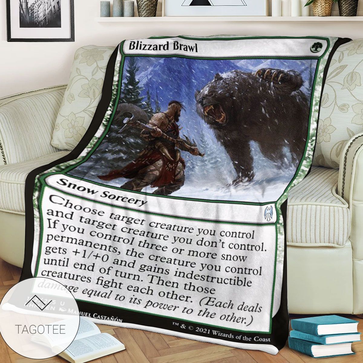 Khm 162 Blizzard Brawl Mtg Game Magic The Gathering Blanket Khm 162 Blizzard Brawl Mtg Game Magic The Gathering Blanket