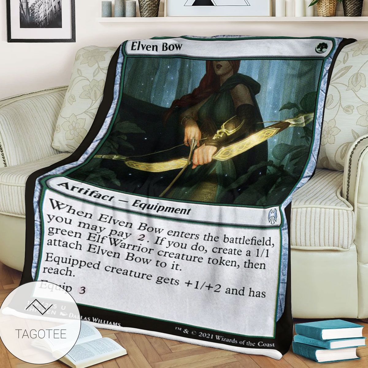 Khm 166 Elven Bow Mtg Game Magic The Gathering Blanket Khm 166 Elven Bow Mtg Game Magic The Gathering Blanket