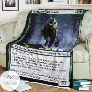 Khm 170 Fynn The Fangbearer Mtg Game Magic The Gathering Blanket