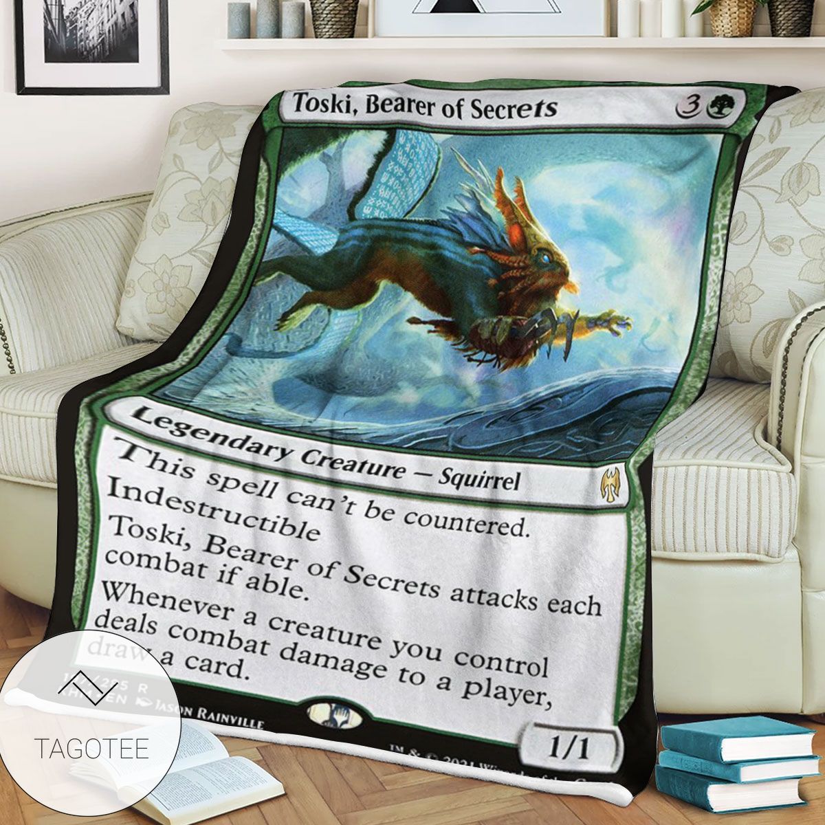 Khm 197 Toski Bearer Of Secrets Mtg Game Magic The Gathering Blanket Khm 197 Toski Bearer Of Secrets Mtg Game Magic The Gathering Blanket