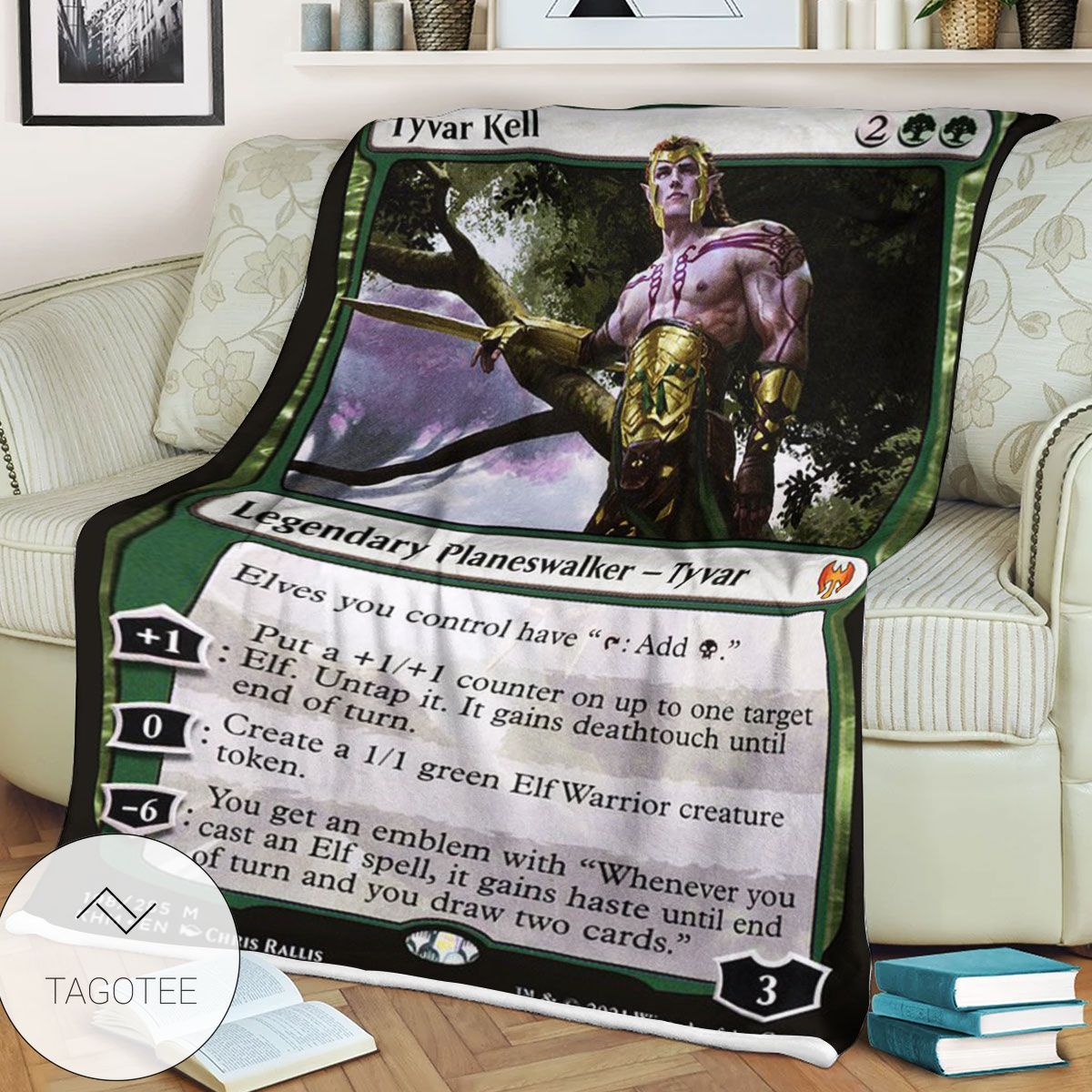 Khm 198 Tyvar Kell Mtg Game Magic The Gathering Blanket Khm 198 Tyvar Kell Mtg Game Magic The Gathering Blanket