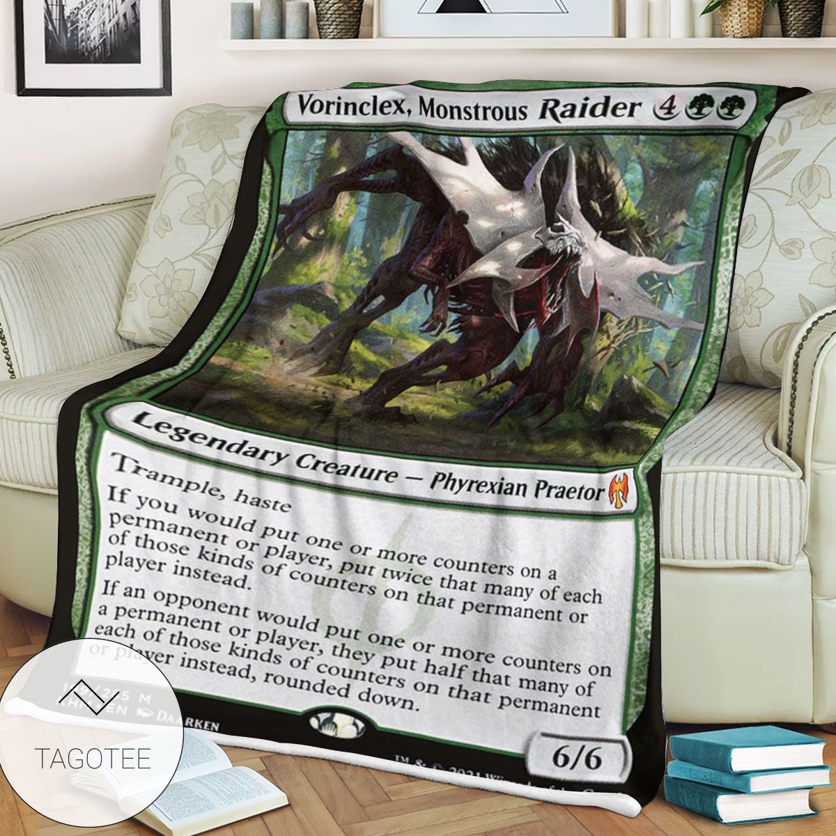 Khm 199 Vorinclex Monstrous Raider Mtg Game Magic The Gathering Blanket Khm 199 Vorinclex Monstrous Raider Mtg Game Magic The Gathering Blanket