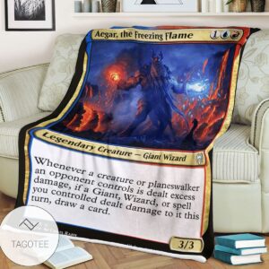 Khm 200 Aegar The Freezing Flame Mtg Game Magic The Gathering Blanket