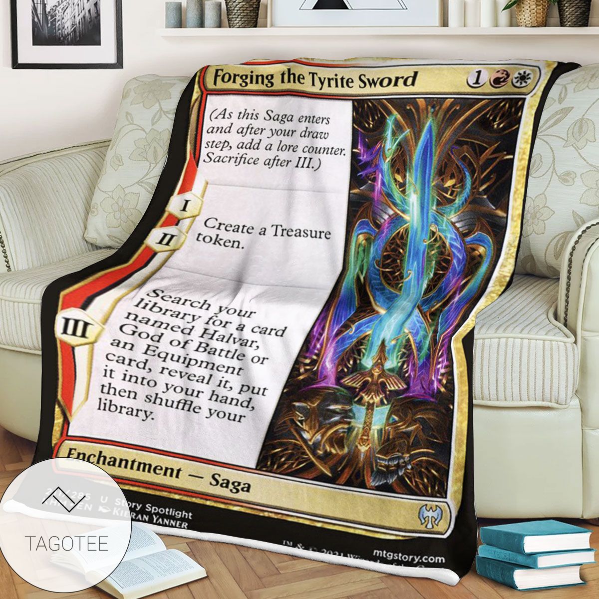 Khm 211 Forging The Tyrite Sword Mtg Game Magic The Gathering Blanket Khm 211 Forging The Tyrite Sword Mtg Game Magic The Gathering Blanket