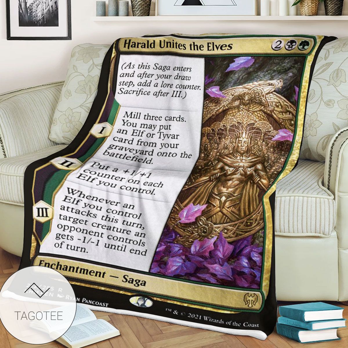 Khm 213 Harald Unites The Elves Mtg Game Magic The Gathering Blanket Khm 213 Harald Unites The Elves Mtg Game Magic The Gathering Blanket
