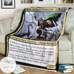 Khm 222 Maja Bretagard Protector Mtg Game Magic The Gathering Blanket