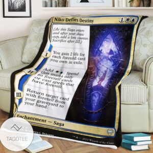 Khm 226 Niko Defies Destiny Mtg Game Magic The Gathering Blanket