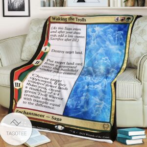 Khm 234 Waking The Trolls Mtg Game Magic The Gathering Blanket