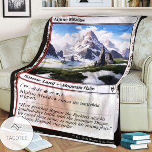 Khm 248 Alpine Meadow Mtg Game Magic The Gathering Blanket