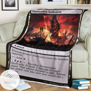 Khm 263 Immersturm Skullcairn Mtg Game Magic The Gathering Blanket
