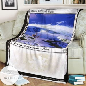 Khm 277 Snow Covered Plains Mtg Game Magic The Gathering Blanket
