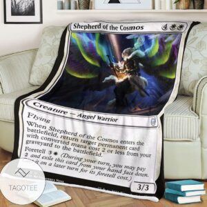 Khm 28 Shepherd Of The Cosmos Mtg Game Magic The Gathering Blanket