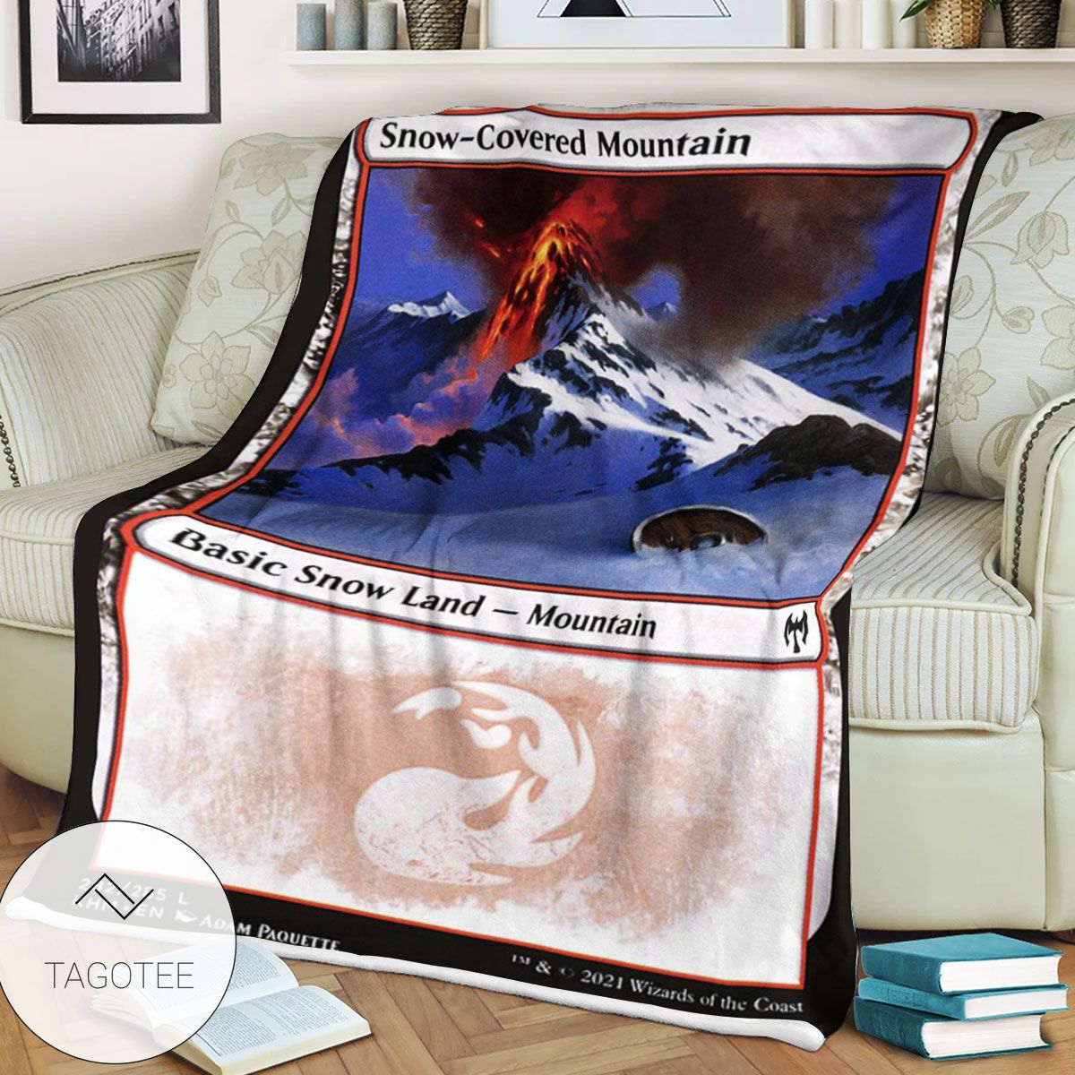 Khm 282 Snow Covered Mountain Mtg Game Magic The Gathering Blanket Khm 282 Snow Covered Mountain Mtg Game Magic The Gathering Blanket