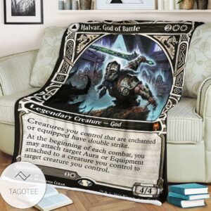 Khm 299 Halvar God Of Battle Mtg Game Magic The Gathering Blanket