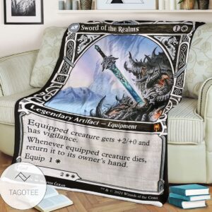 Khm 299 Sword Of The Realms Mtg Game Magic The Gathering Blanket