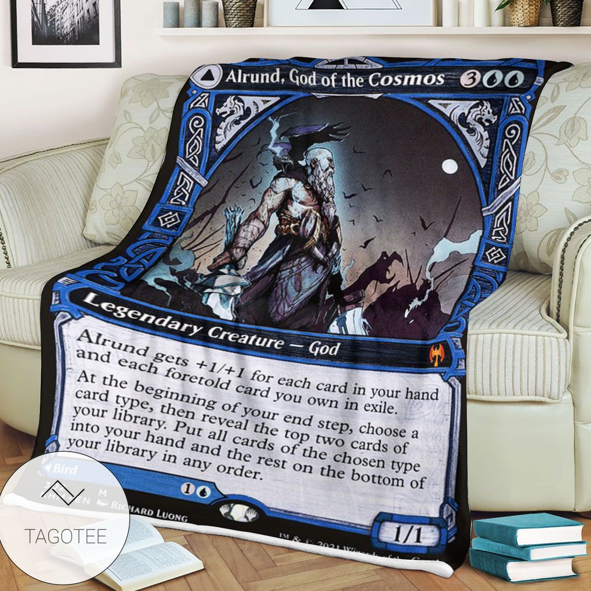 Khm 302 Alrund God Of The Cosmos Mtg Game Magic The Gathering Blanket Khm 302 Alrund God Of The Cosmos Mtg Game Magic The Gathering Blanket