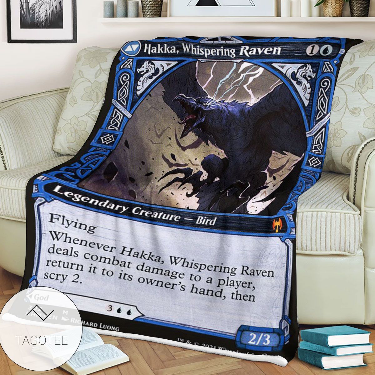 Khm 302 Hakka Whispering Raven Mtg Game Magic The Gathering Blanket Khm 302 Hakka Whispering Raven Mtg Game Magic The Gathering Blanket