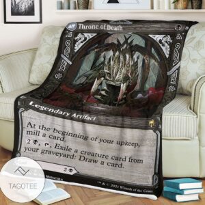 Khm 306 Throne Of Death Mtg Game Magic The Gathering Blanket