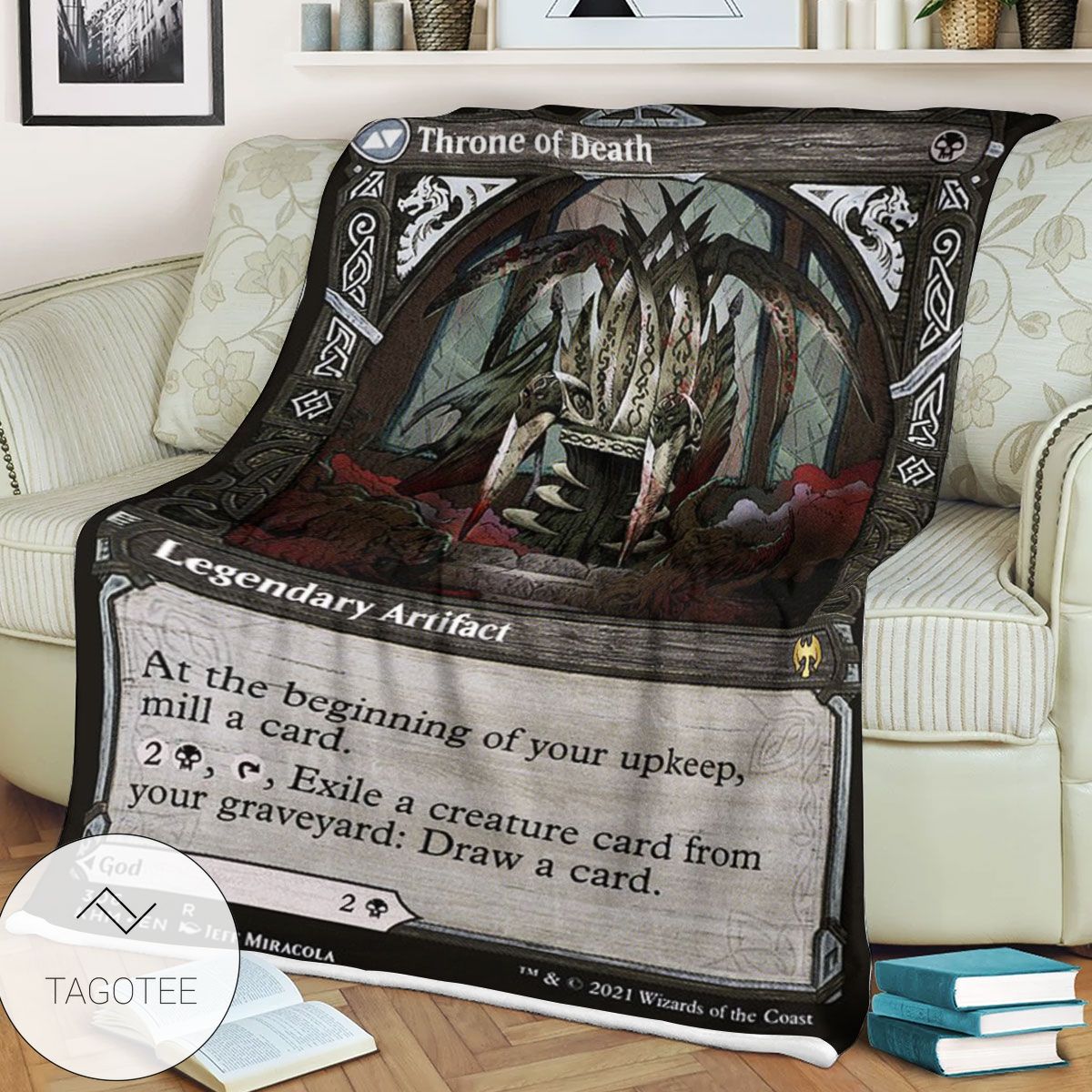 Khm 306 Throne Of Death Mtg Game Magic The Gathering Blanket Khm 306 Throne Of Death Mtg Game Magic The Gathering Blanket