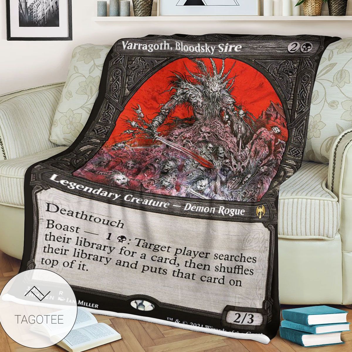 Khm 309 Varragoth Bloodsky Sire Mtg Game Magic The Gathering Blanket Khm 309 Varragoth Bloodsky Sire Mtg Game Magic The Gathering Blanket
