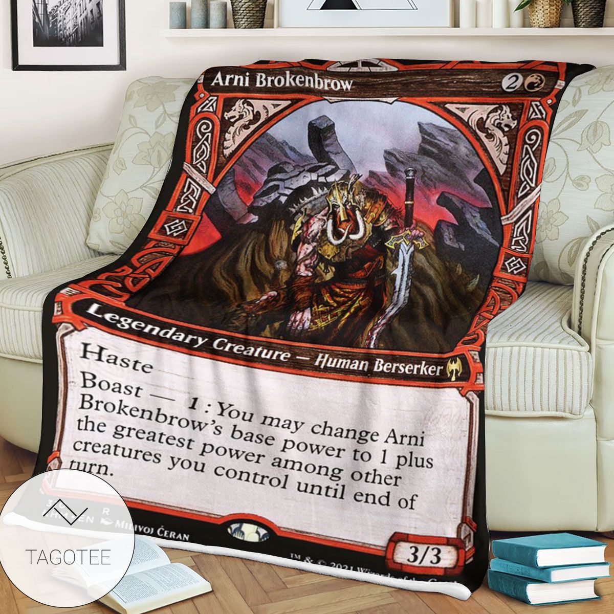 Khm 310 Arni Brokenbrow Mtg Game Magic The Gathering Blanket Khm 310 Arni Brokenbrow Mtg Game Magic The Gathering Blanket