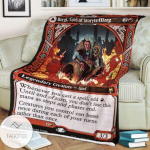 Khm 311 Birgi God Of Storytelling Mtg Game Magic The Gathering Blanket