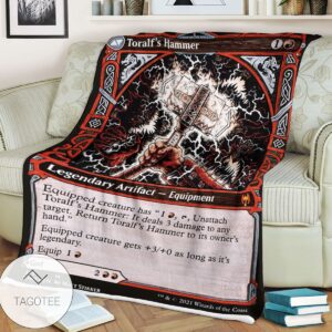 Khm 313 Toralf S Hammer Mtg Game Magic The Gathering Blanket