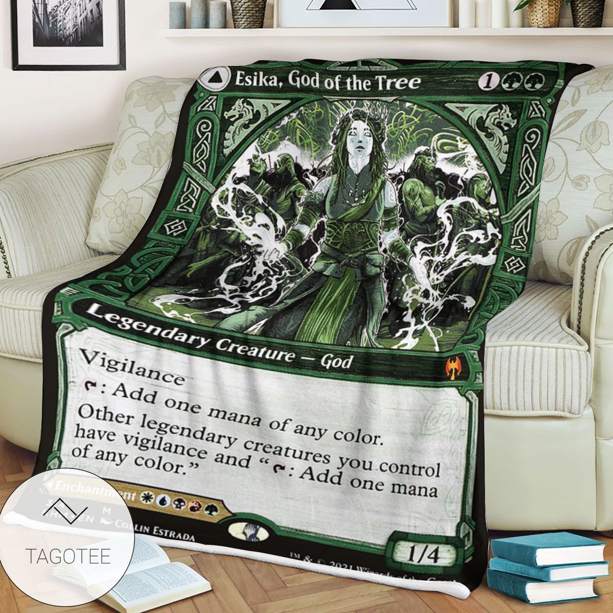 Khm 314 Esika God Of The Tree Mtg Game Magic The Gathering Blanket Khm 314 Esika God Of The Tree Mtg Game Magic The Gathering Blanket