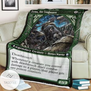 Khm 316 Fynn The Fangbearer Mtg Game Magic The Gathering Blanket