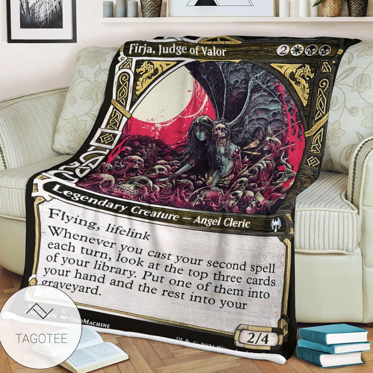 Khm 322 Firja Judge Of Valor Mtg Game Magic The Gathering Blanket Khm 322 Firja Judge Of Valor Mtg Game Magic The Gathering Blanket