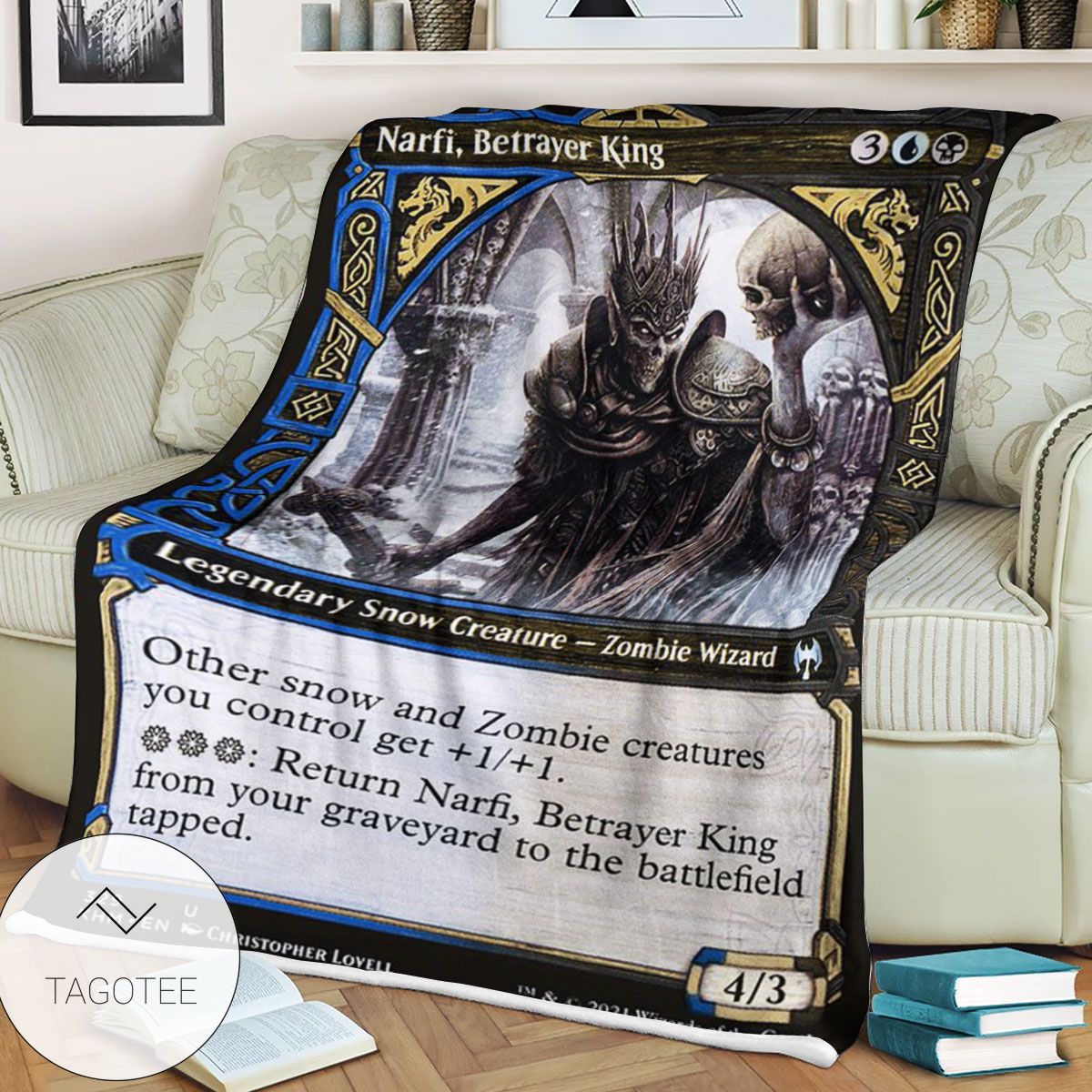 Khm 329 Narfi Betrayer King Mtg Game Magic The Gathering Blanket Khm 329 Narfi Betrayer King Mtg Game Magic The Gathering Blanket